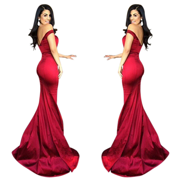 Scarlet Red Evening Dress